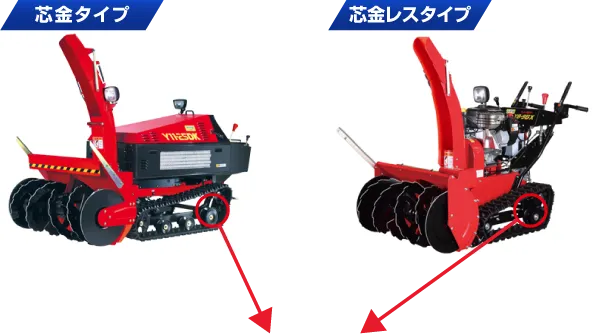 【芯金レスタイプ】【芯金タイプ】