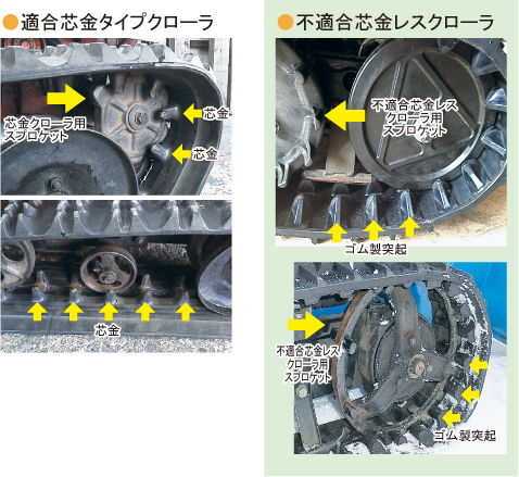 除雪機用ゴムクローラー